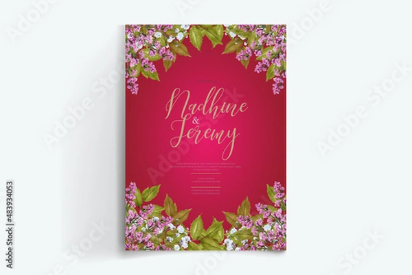 Obraz wedding invitations card