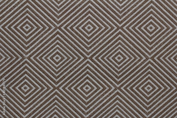 Fototapeta texture of jacquard fabric with geometric pattern