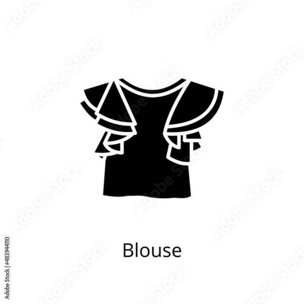 Fototapeta Blouse icon in vector. Logotype