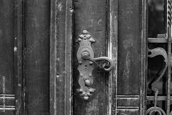 Fototapeta Door handle , knobs .