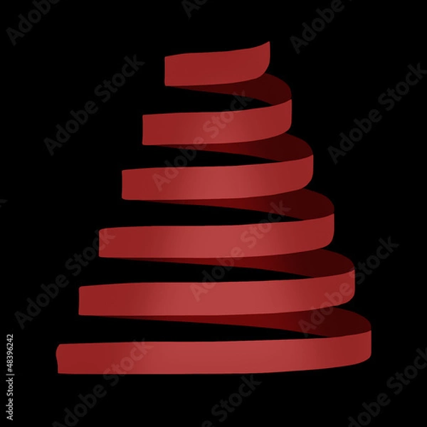 Obraz Ribbon Christmas Tree