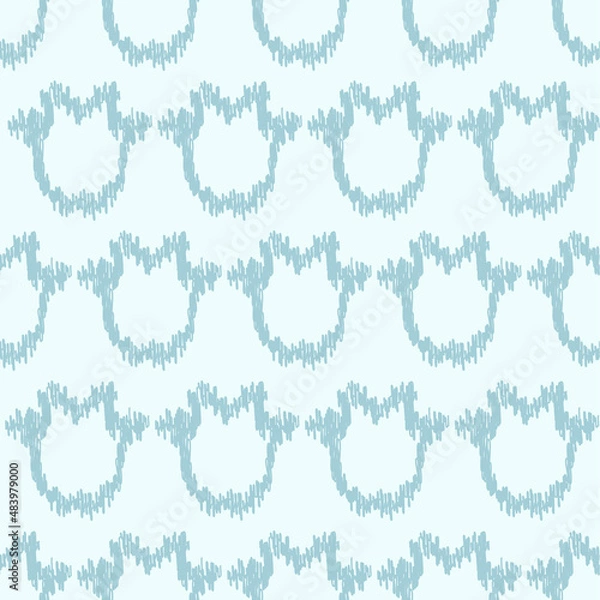 Fototapeta Seamless pattern with ethnic elements