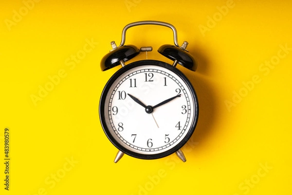 Fototapeta Clock from top view with time concept.