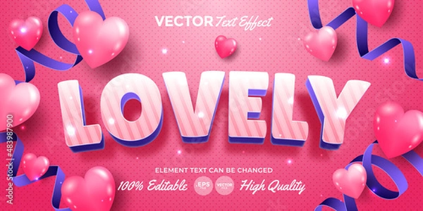 Obraz Lovely Text Effect