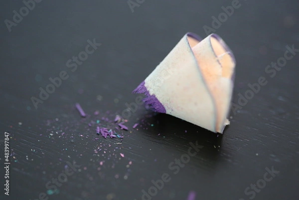 Obraz Colored Pencil Shavings