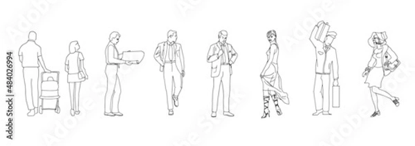 Obraz People sketch.