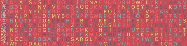 Fototapeta Abstract Geometric Pattern generative computational art illustration