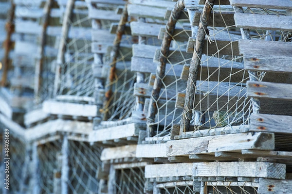 Fototapeta Lobster trap drying