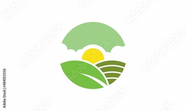 Obraz Nature Farm logo vector