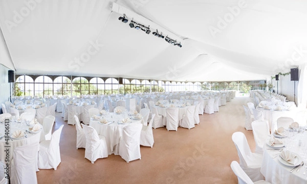 Obraz Wedding reception area tent