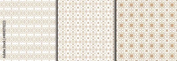 Obraz Document background geometric pattern. award and writing background. motif background.