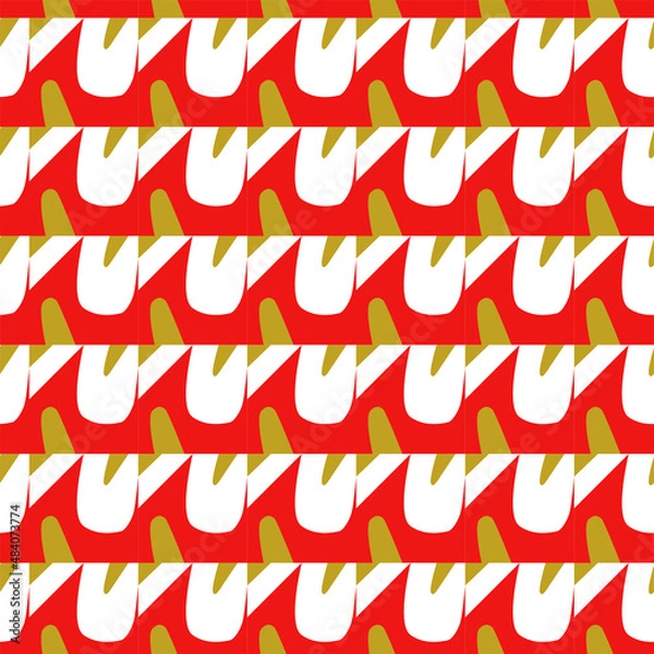 Obraz Abstract background of red, brown and white  elements, patterns. Trendy background.