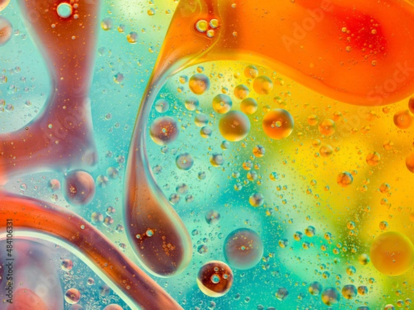 Obraz abstract oil forms