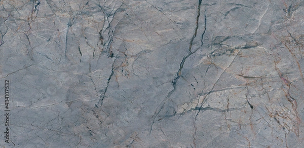 Fototapeta Blue marble texture background pattern top view. Tiles natural stone floor with high resolution. Luxury abstract patterns. Marbling design for banner, wallpaper, packaging design template.