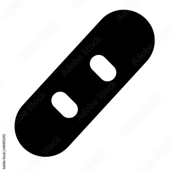 Fototapeta Winter Skating Isolated Vector Illustration which can be easily Download