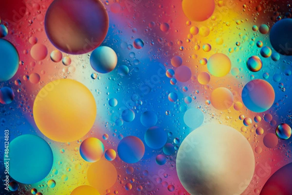 Obraz abstract background with bubbles