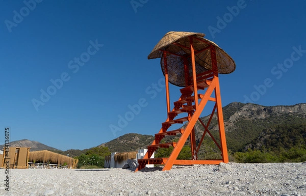 Obraz Beach rescue booth in Turkey
