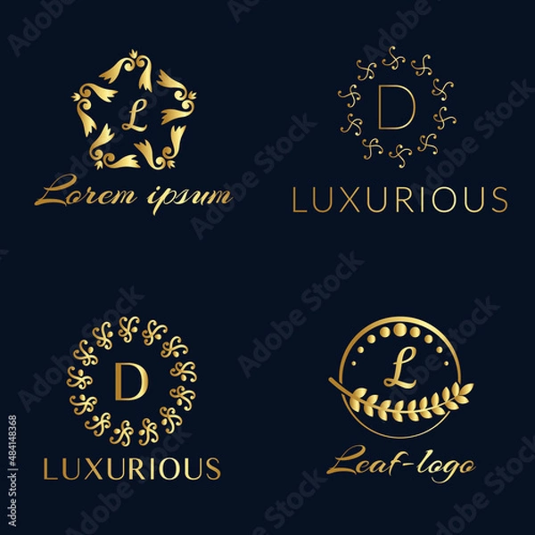 Obraz Luxury Elegant Creative Logo Design Collection Vector Template