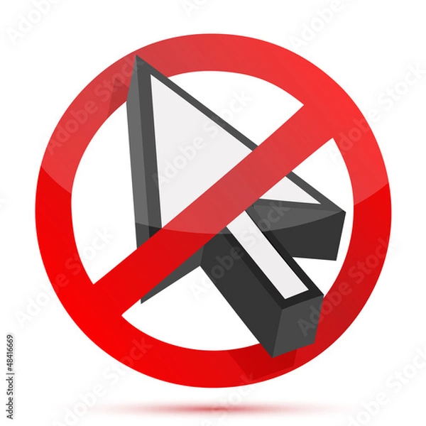 Fototapeta no computer allow