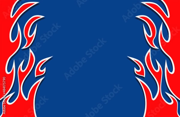 Obraz Simple background with flame pattern and some copy space area