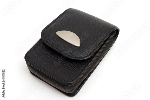 Fototapeta Camera case isolated on white. Blank space for logo.