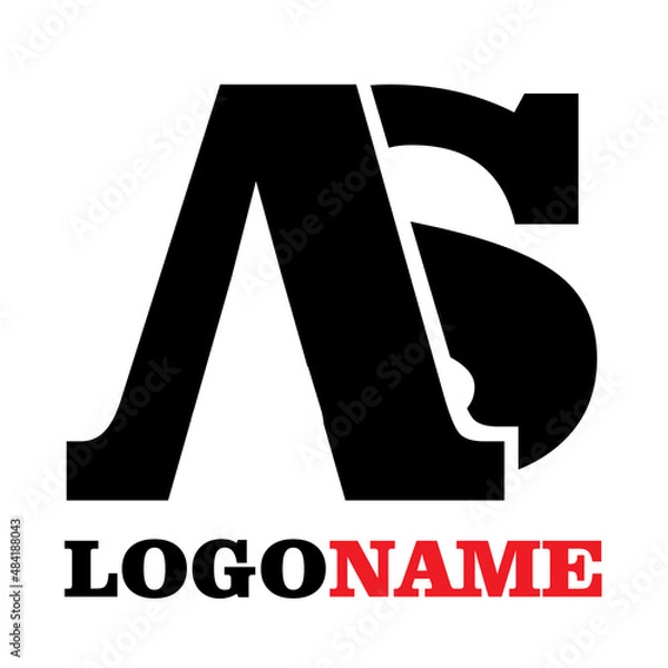 Fototapeta logo design for company with simple concept