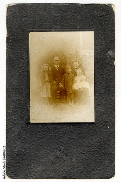 Obraz late 1800's embossed frame and photo