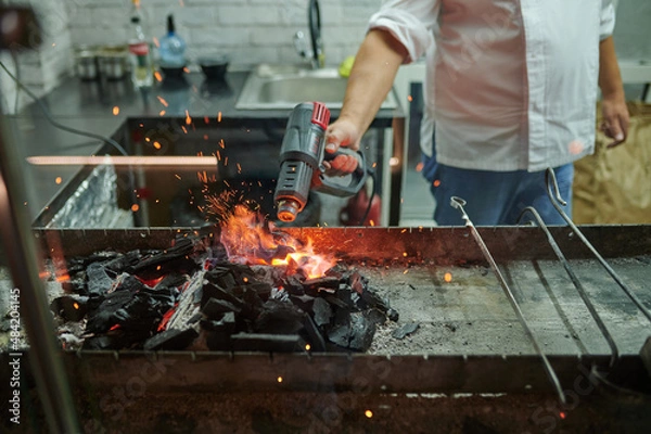 Obraz coals in grill