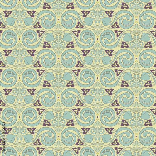 Obraz vertical floral pattern
