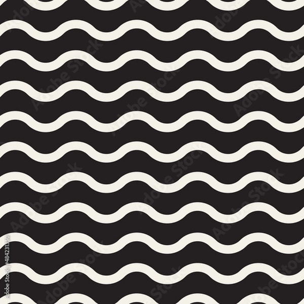 Fototapeta Vector seamless pattern. Repeating geometric elements. Stylish background design.