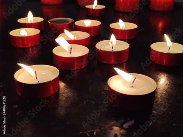 Obraz candles in the dark