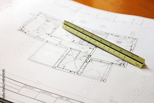 Obraz 住宅の設計図