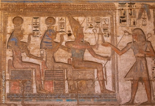 Fototapeta Hieroglyph wall - Egypt