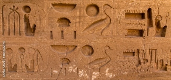 Obraz Hieroglyph wall - Egypt