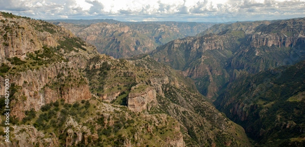 Obraz view of the copper canyon from divisadero