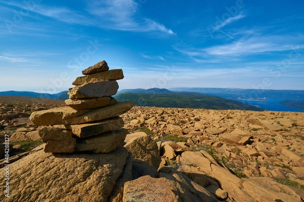 Obraz Table lands overlooking Gros Morne mountain Newfoundland