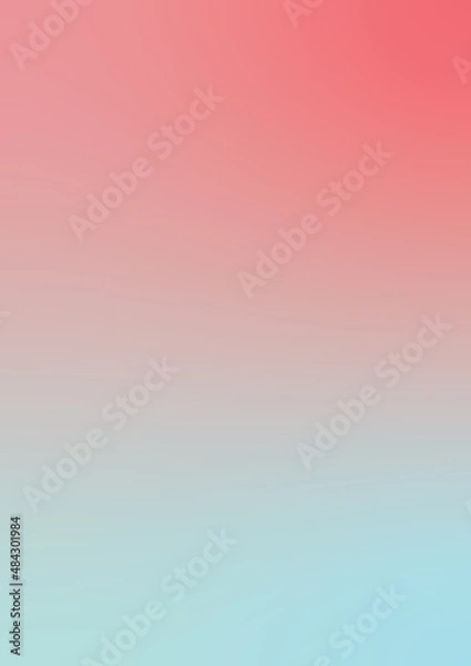 Obraz Pastel pink, and blue color gradient background. portrait background