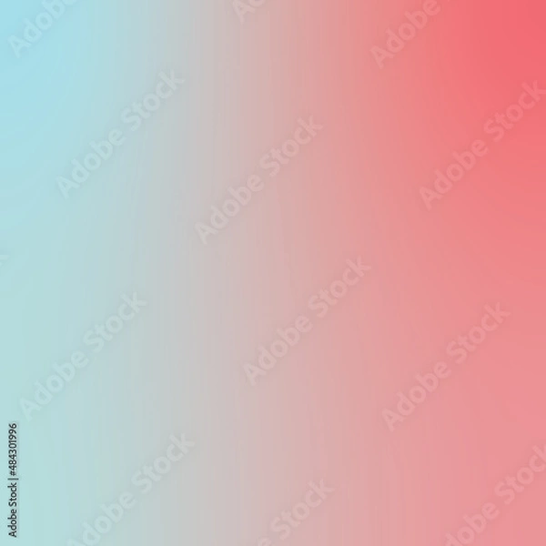 Obraz Pastel pink, and blue color gradient background. square background