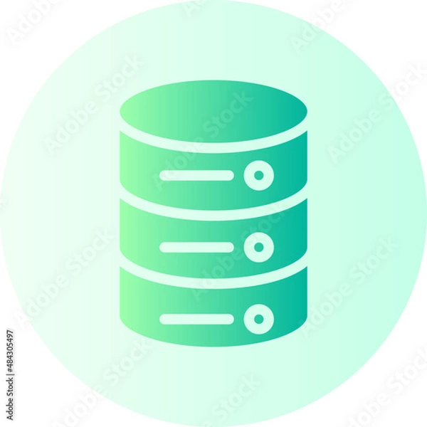 Fototapeta server gradient icon