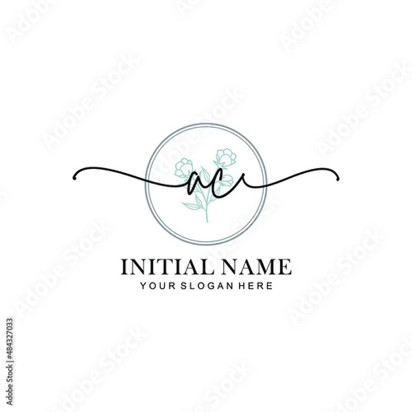 Obraz AB Feminine logo collections template vector