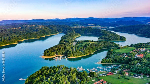 Obraz Zalew Solina, Jezioro Solińskie, Bieszczady, Góry, Solina, Polańczyk 