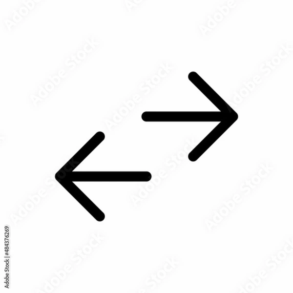 Fototapeta swap arrow icon vector
