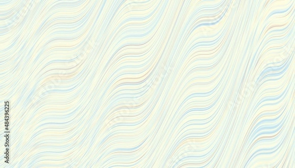 Obraz Wavy abstract futuristic background