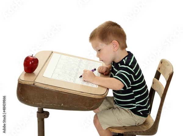 Fototapeta Left Handed Student