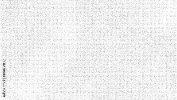 Fototapeta White And Grey Halftone Dotted Backdrop. Abstract Polka Dots Pattern. Pop Art Style Background. Silver Explosion Of Confetti. Digitally Generated Image. Vector Illustration, Eps 10.  