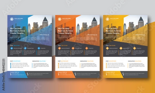 Obraz Corporate Flyer Template