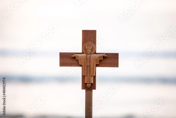 Obraz cross on the sand
