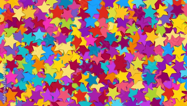 Obraz Konfetti Sterne Background