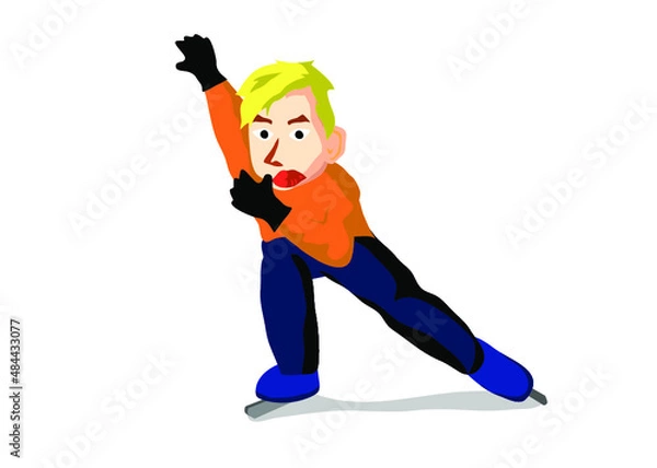 Obraz スケート　競技　スピード