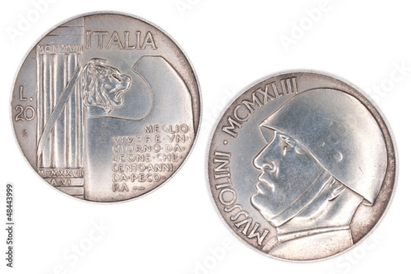 Obraz 20 Lire Mussolini